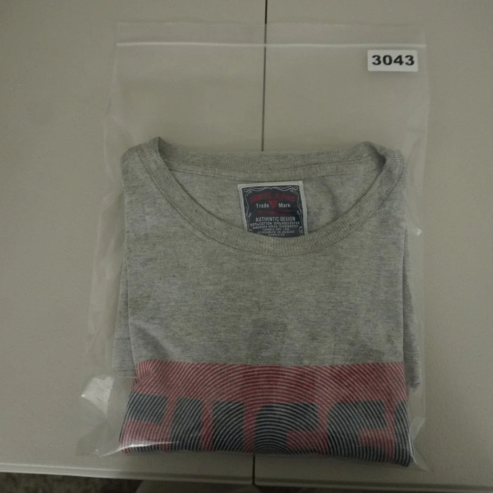 Guess T-Shirt Mens Large Grey Graphic Logo Short Sleeve Heathered Tee - Picture 7 of 7